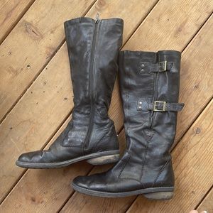 Reiker Black Leather Boots size 38